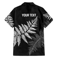New Zealand Lawn Bowls Personalized Family Matching Short Sleeve Bodycon Dress and Hawaiian Shirt Wrap-Around Silver Fern LT7 - Polynesian Pride