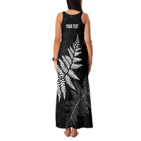 New Zealand Lawn Bowls Personalized Family Matching Tank Maxi Dress and Hawaiian Shirt Wrap-Around Silver Fern LT7 - Polynesian Pride