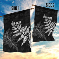 New Zealand Lawn Bowls Personalized Garden Flag Wrap-Around Silver Fern - Polynesian Pride