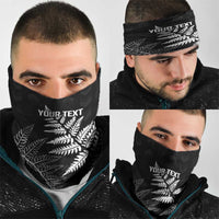 New Zealand Lawn Bowls Personalized Neck Gaiter Wrap-Around Silver Fern - Polynesian Pride