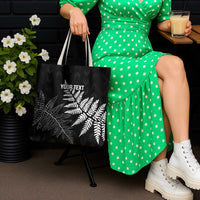 New Zealand Lawn Bowls Personalized Tote Bag Wrap-Around Silver Fern - Polynesian Pride