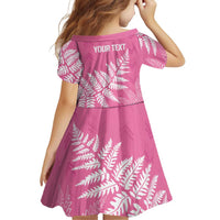 New Zealand Lawn Bowls Breast Cancer Personalized Family Matching Summer Maxi Dress and Hawaiian Shirt Wrap-Around Silver Fern LT7 - Polynesian Pride