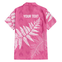 New Zealand Lawn Bowls Breast Cancer Personalized Family Matching Summer Maxi Dress and Hawaiian Shirt Wrap-Around Silver Fern LT7 - Polynesian Pride
