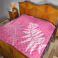 New Zealand Lawn Bowls Breast Cancer Personalized Quilt Wrap-Around Silver Fern - Polynesian Pride