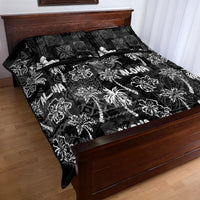 Aloha Vintage Quilt Quilt Bed Set Hawaiian Seamless - Black LT7 - Polynesian Pride