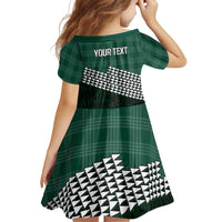 Rainbow Warriors Hawaii Personalized Palaka Family Matching Off The Shoulder Long Sleeve Dress and Hawaiian Shirt - Polynesian Pride