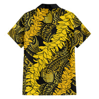 Hawaii Oahu Ilima Lei Family Matching Long Sleeve Bodycon Dress and Hawaiian Shirt LT7 - Polynesian Pride