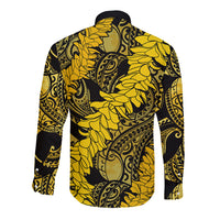 Hawaii Oahu Ilima Lei Long Sleeve Button Shirt LT7 - Polynesian Pride