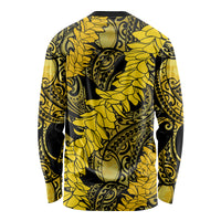 Hawaii Oahu Ilima Lei Long Sleeve Shirt LT7 - Polynesian Pride