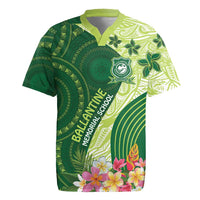Fiji Ballantine Memorial High School Personalised Rugby Jersey Masi Tapa Mix Plumeria