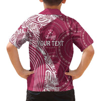 Fiji Adi Cakobau School Personalised Family Matching Puletasi and Hawaiian Shirt Masi Tapa Mix Plumeria LT7 - Polynesian Pride