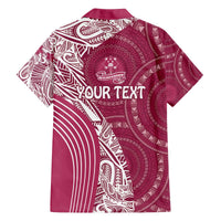 Fiji Adi Cakobau School Personalised Family Matching Puletasi and Hawaiian Shirt Masi Tapa Mix Plumeria LT7 - Polynesian Pride
