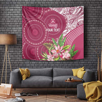 Fiji Adi Cakobau School Personalised Tapestry Masi Tapa Mix Plumeria