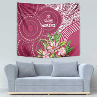 Fiji Adi Cakobau School Personalised Tapestry Masi Tapa Mix Plumeria