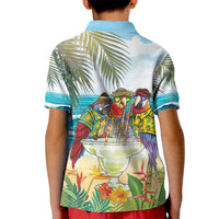 It's 5 o'clock Somewhere Kid Polo Shirt Beach Party - Polynesian Pride