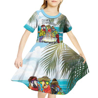 It's 5 o'clock Somewhere Kid Short Sleeve Dress Beach Party - Polynesian Pride
