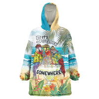 It's 5 o'clock Somewhere Wearable Blanket Hoodie Beach Party - Polynesian Pride