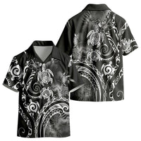 Aloha Hawaii Turtles Floral Kid Hawaiian Shirt Obsidian Glaze LT7 - Polynesian Pride