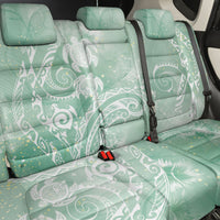 Aloha Hawaii Turtles Floral Back Car Seat Cover Seafoam Marbles Glaze