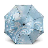 Aloha Hawaii Turtles Floral Umbrella Aqua Marbles Glaze