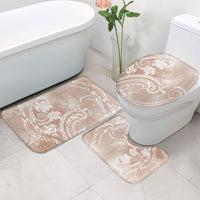 Aloha Hawaii Turtles Floral Bathroom Set Taupe Marbles Glaze