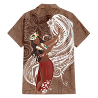 Tahiti Islands Polynesian Plumeria Family Matching Long Sleeve Bodycon Dress and Hawaiian Shirt Tahitian Vahine 'Ote'a - Beige LT7 - Polynesian Pride