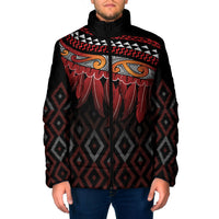 Aotearoa Maori Ngapuhi Iwi Padded Jacket Korowai Tukutuku Kaokao Motifs