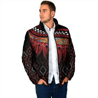 Aotearoa Maori Ngapuhi Iwi Padded Jacket Korowai Tukutuku Kaokao Motifs
