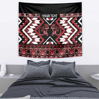 Personalised Aotearoa Waitangi Tapestry Taniko Motifs - Mania Gecko