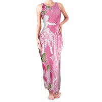 Personalised Hawaii Wahine Family Matching Tank Maxi Dress and Hawaiian Shirt Women's Day Maui Lokelani Roses LT7 Mom's Dress Pink - Polynesian Pride