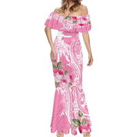 Personalised Hawaii Wahine Mermaid Dress Women's Day Maui Lokelani Roses LT7 - Polynesian Pride