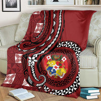 Tonga Ngatu Blanket Iconic Red Manulua Motifs