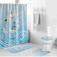 Guam Fishhook Mix Guasali Flowers Bathroom Set Dreaming Turquoise