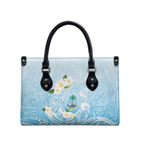 Guam Fishhook Mix Guasali Flowers Leather Bag Dreaming Turquoise