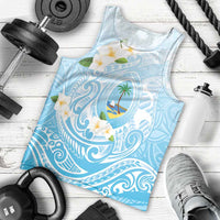 Guam Fishhook Mix Guasali Flowers Men Tank Top Dreaming Turquoise