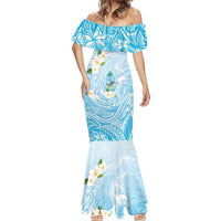 Guam Fishhook Mix Guasali Flowers Mermaid Dress Dreaming Turquoise