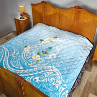 Guam Fishhook Mix Guasali Flowers Quilt Dreaming Turquoise