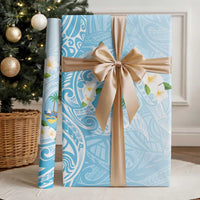 Guam Fishhook Mix Guasali Flowers Wrapping Paper Dreaming Turquoise
