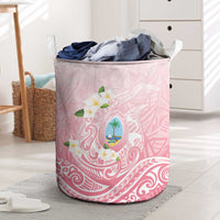 Guam Fishhook Mix Guasali Flowers Laundry Basket Dreaming Coral