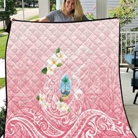 Guam Fishhook Mix Guasali Flowers Quilt Dreaming Coral