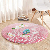 Guam Fishhook Mix Guasali Flowers Round Carpet Dreaming Coral