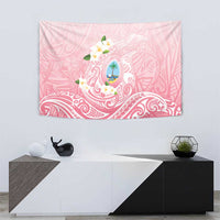 Guam Fishhook Mix Guasali Flowers Tapestry Dreaming Coral