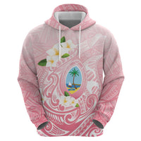 Guam Fishhook Mix Guasali Flowers Zip Hoodie Dreaming Coral