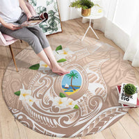 Guam Fishhook Mix Guasali Flowers Round Carpet Dreaming Hazel