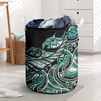 Maori Matariki - Manaia Laundry Basket Emerald Paua Shell
