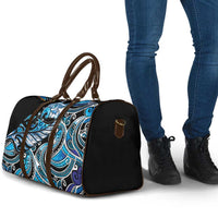 Maori Matariki - Manaia Travel Bag Galaxy Blue Paua Shell