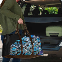 Maori Matariki - Manaia Travel Bag Galaxy Blue Paua Shell