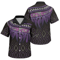 Aotearoa Maori Ngati Porou Iwi Family Matching Puletasi and Hawaiian Shirt Korowai Tukutuku Kaokao Motifs