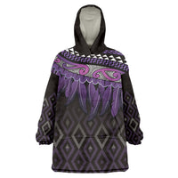 Aotearoa Maori Ngati Porou Iwi Wearable Blanket Hoodie Korowai Tukutuku Kaokao Motifs