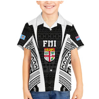 personalised-fiji-rugby-family-matching-mermaid-dress-and-hawaiian-shirt-2023-world-cup-history-makers-black-ver